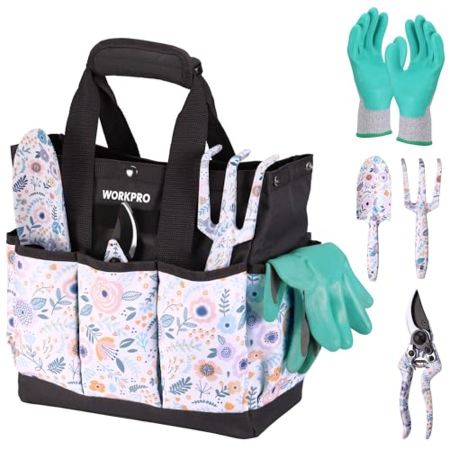 Gardening Tools Gift Set - 5PCS Garden Tool Set, Aluminum Heavy