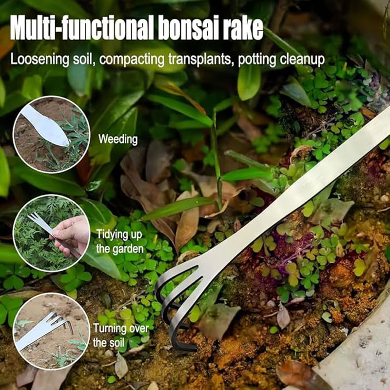 Stainless Steel Root Rake Hand - Gardening Tools For Home ulasan dan harga