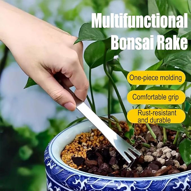Stainless Steel Root Rake Hand - Gardening Tools For Home ulasan dan harga