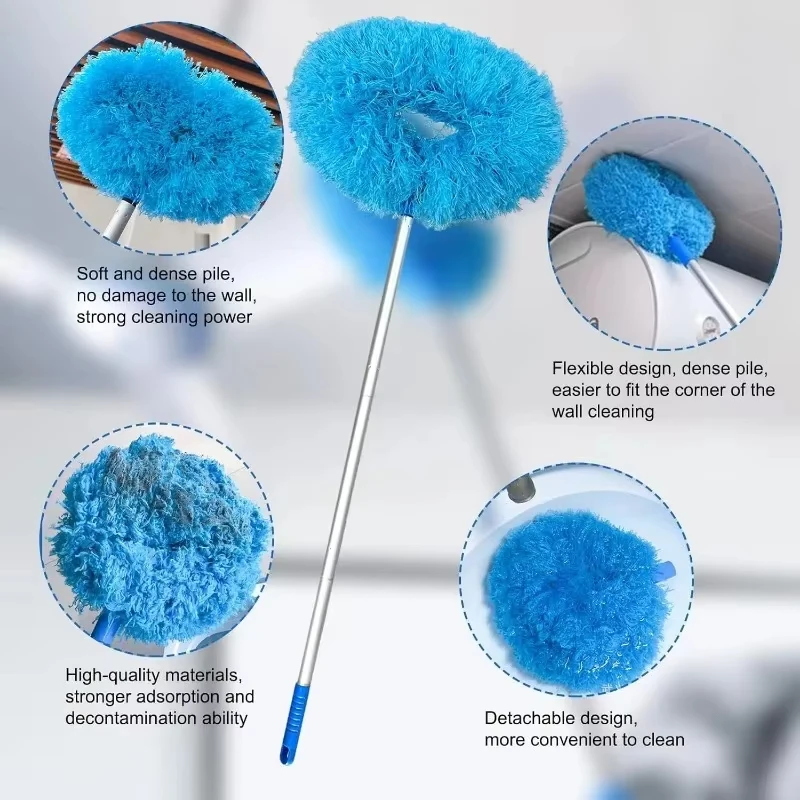 1PC Microfiber Ceiling Fan Dus - Gardening Tools Long Handle ulasan dan harga