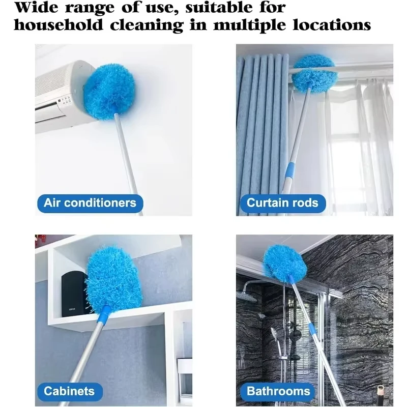 1PC Microfiber Ceiling Fan Dus - Gardening Tools Long Handle ulasan dan harga