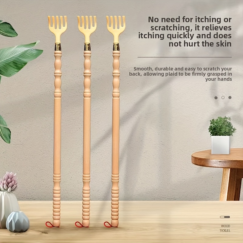1/2/3pcs Back Scratcher Wooden - Gardening Tools Long Handle ulasan dan harga