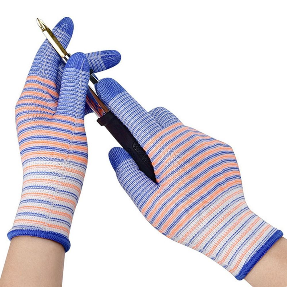 2/3/5 Pairs of PU Coated Zebra - Gardening Tools Gloves ulasan dan harga