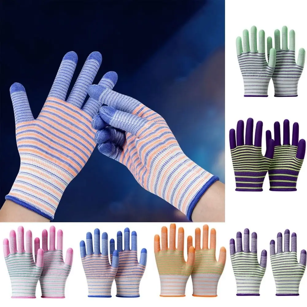 2/3/5 Pairs of PU Coated Zebra - Gardening Tools Gloves ulasan dan harga