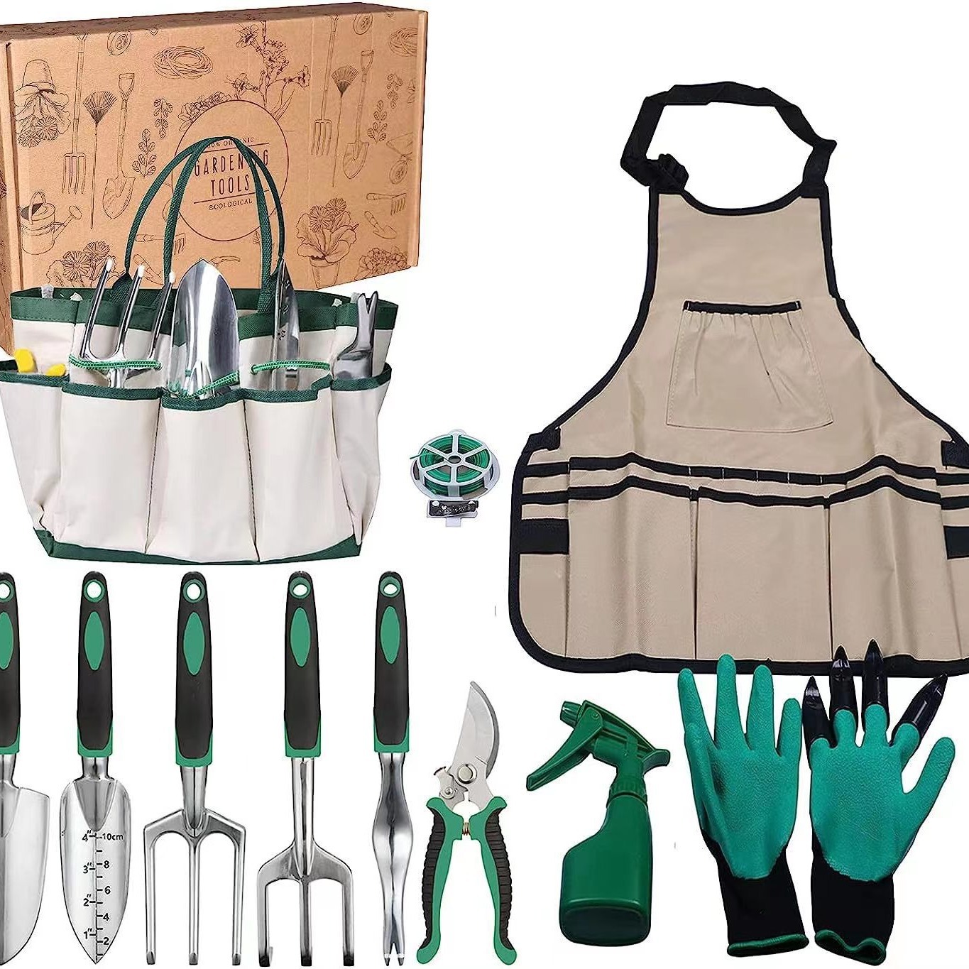 11 Pcs Garden Tool Set Aluminu - Gardening Tools Gift Set ulasan dan harga