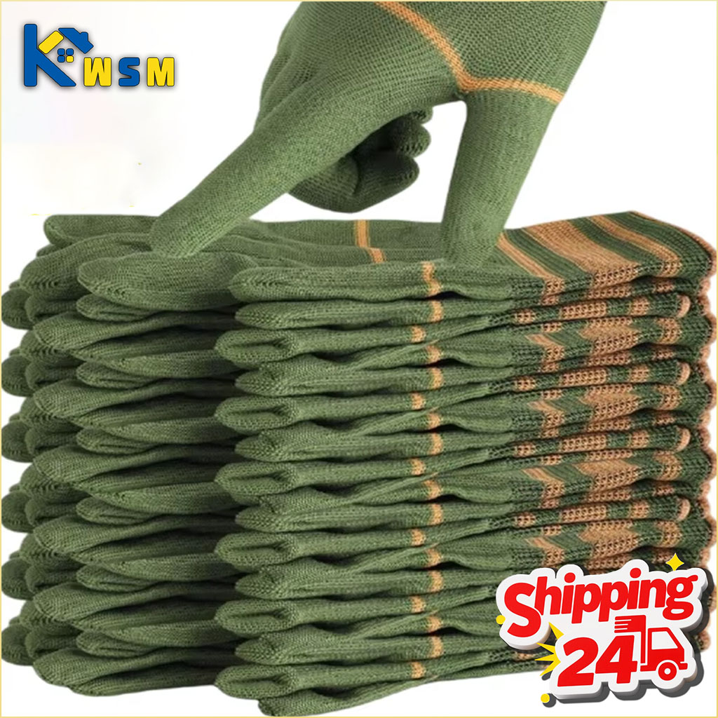 12-48Pairs Breathable Abrasion - Gardening Tools Gloves ulasan dan harga