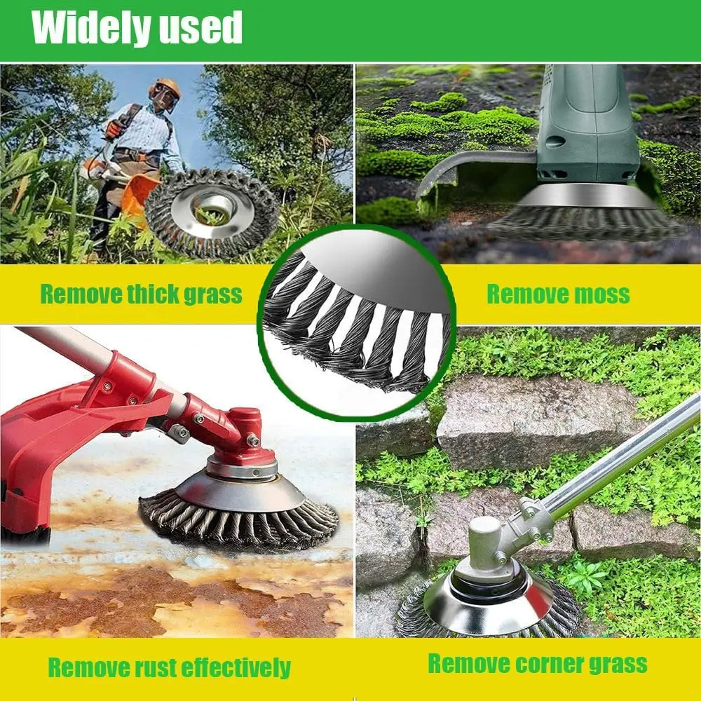 4/6/10inch Steel Wire Brush Tr - Gardening Tools Bundle ulasan dan harga