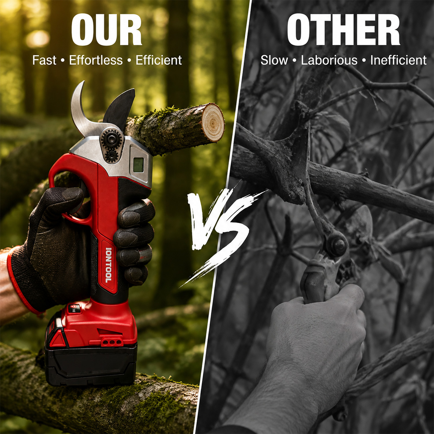 IONTOOL Red Cordless Pruning S - Gardening Tools Scissors ulasan dan harga