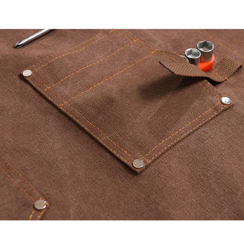 Canvas Apron With Printed Logo - Gardening Tools Logo ulasan dan harga