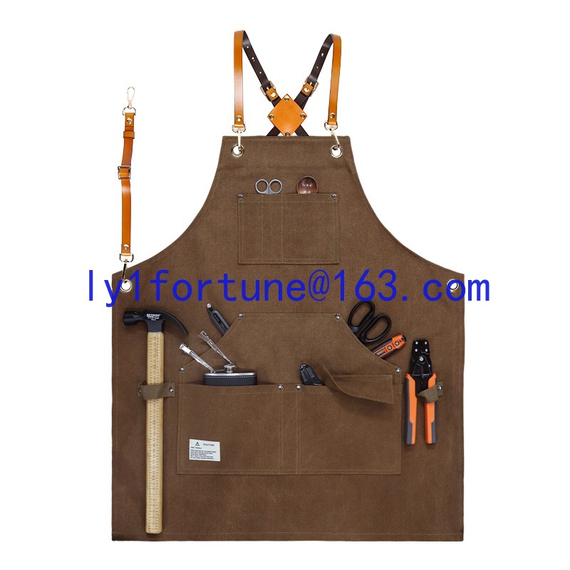 Thick canvas waterproof apron  - Gardening Tools Logo ulasan dan harga