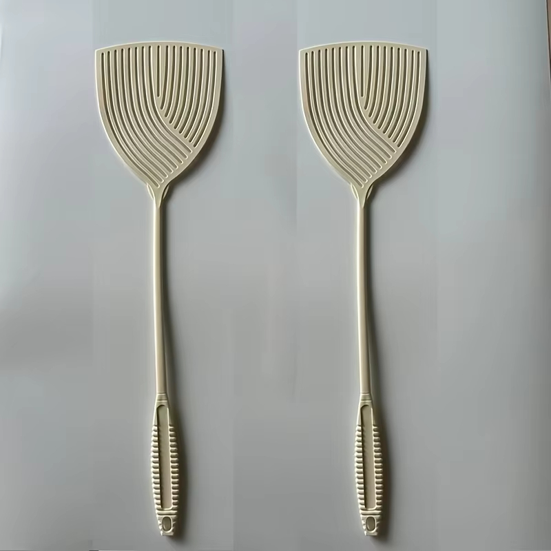 2pcs Striped Plastic Fly Swatt - Gardening Tools Long Handle ulasan dan harga