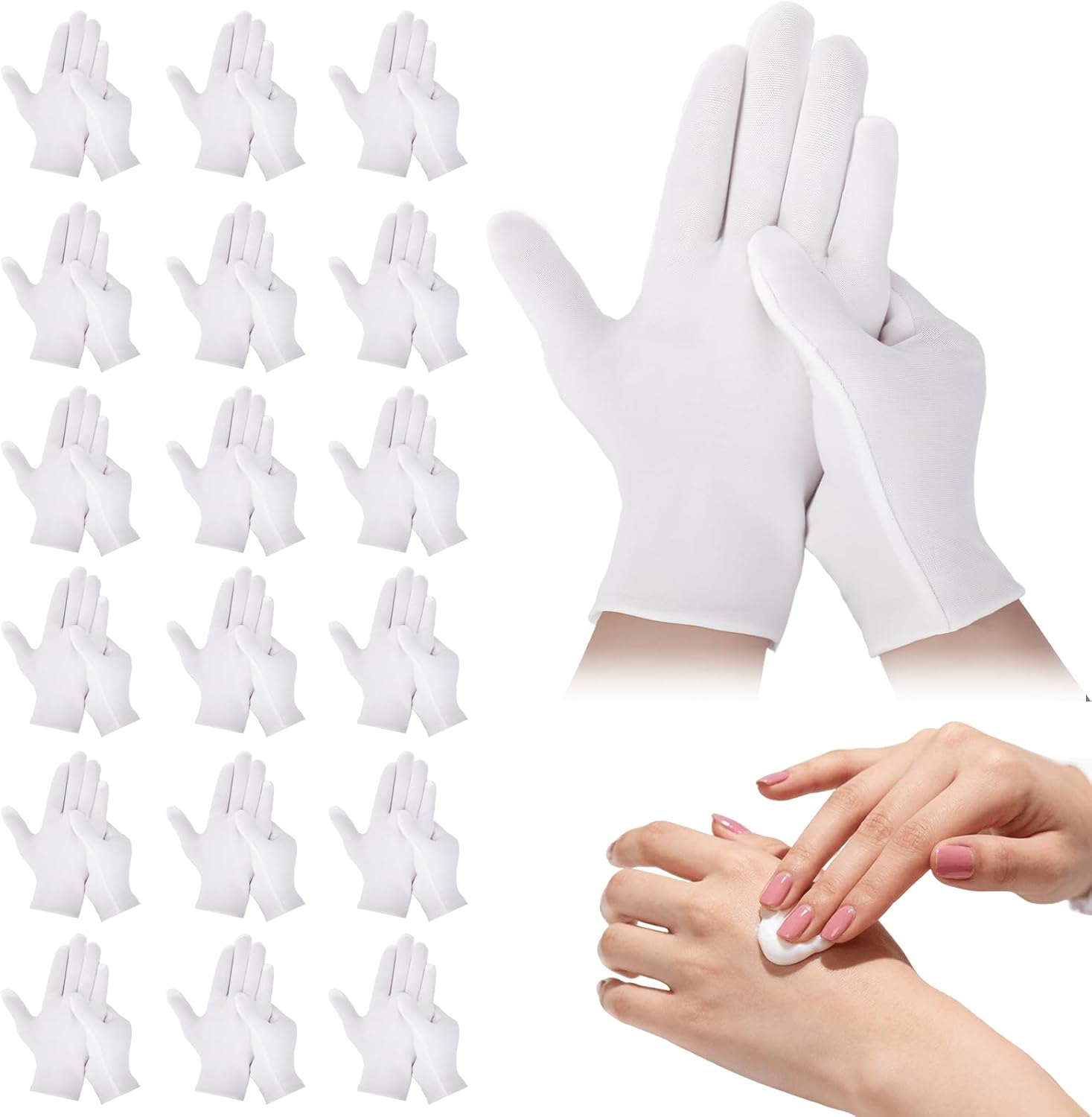 1/5Pair Disposable White Cotto - Gardening Tools Gloves ulasan dan harga
