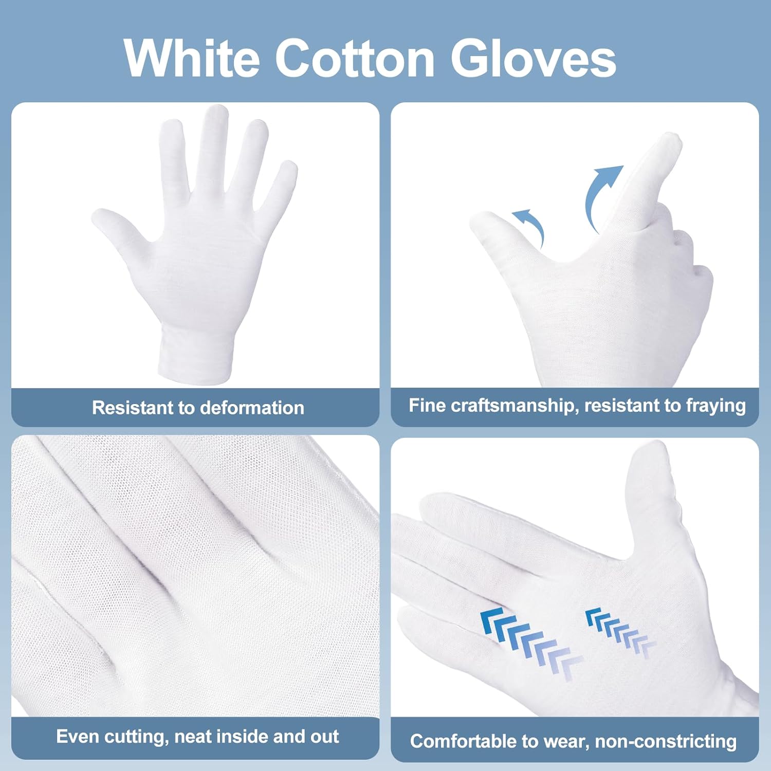 1/5Pair Disposable White Cotto - Gardening Tools Gloves ulasan dan harga