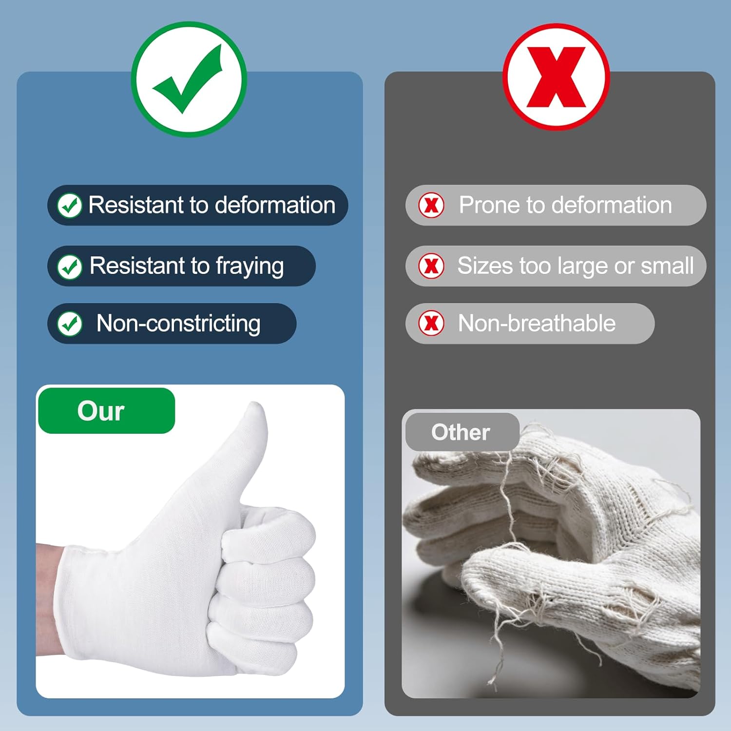 1/5Pair Disposable White Cotto - Gardening Tools Gloves ulasan dan harga