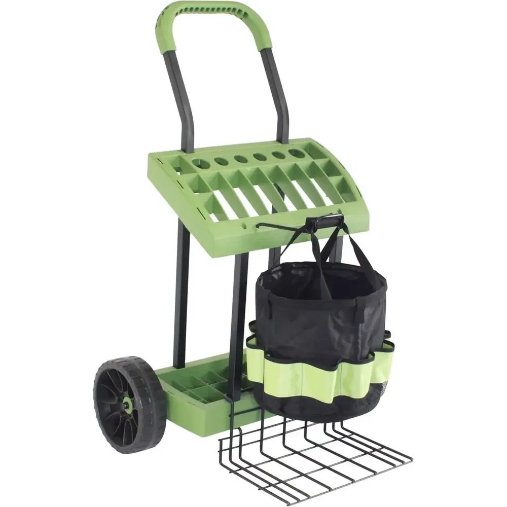 Garden Tool Cart with Tote, Wh - Gardening Tools Made In Usa ulasan dan harga