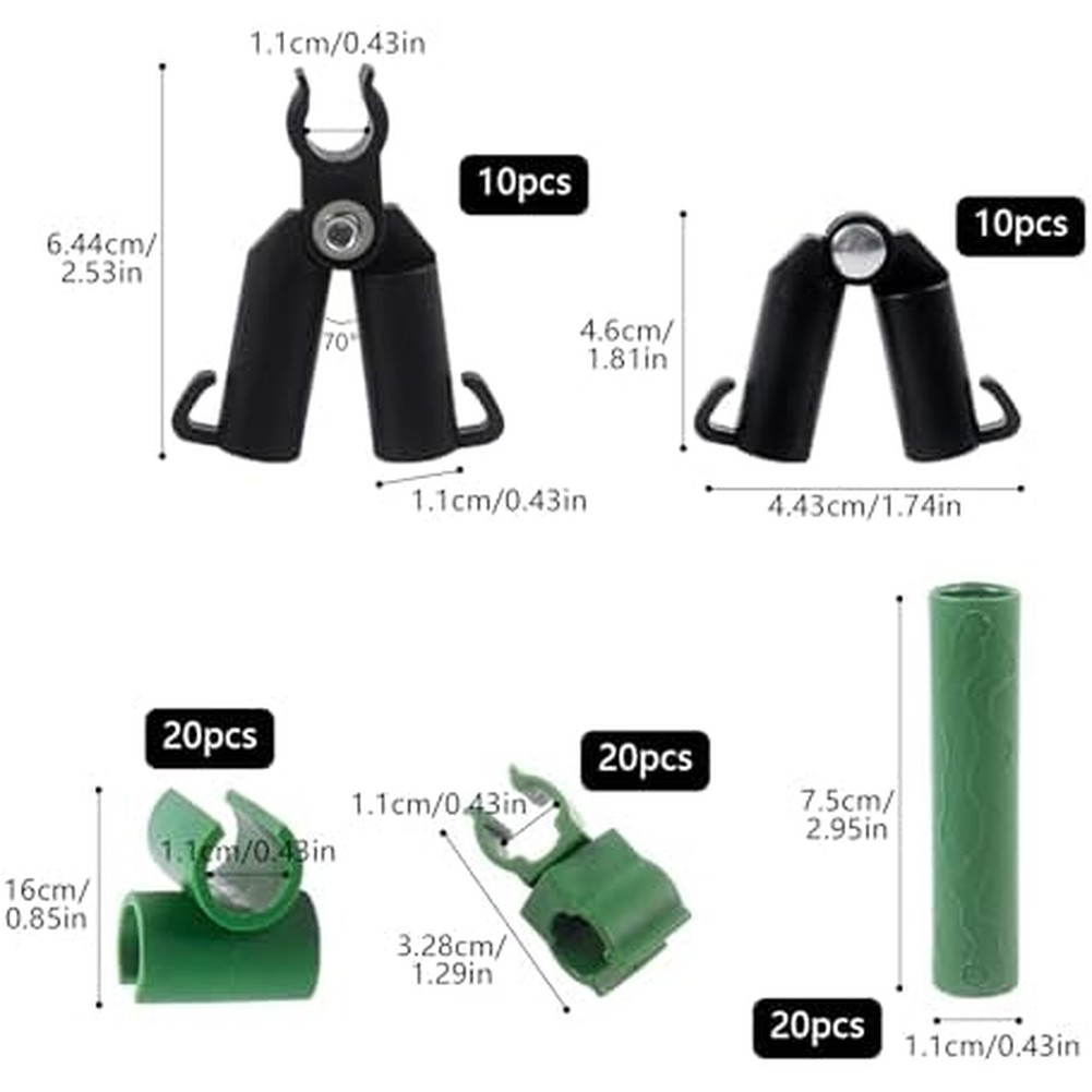 80pcs 11mm Garden Trellis Conn - Gardening Tools And Accessories ulasan dan harga